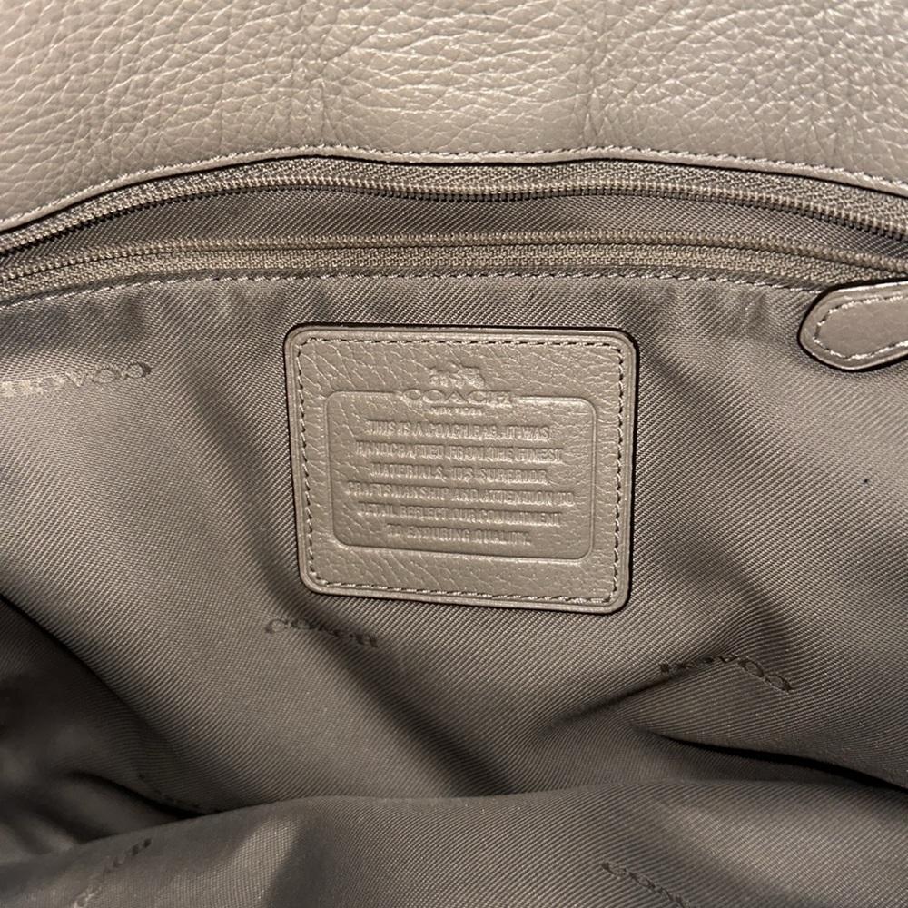 🔥🔥🔥Coach Mercer 30 Gray Leather Satchel Handbag - Picture 13 of 14